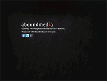 Tablet Screenshot of aboundmedia.com